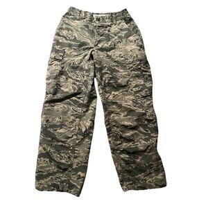 Military Air Force Gray Digital Camo Cargo Pants Men’s 30x27 Button Fly Canvas
